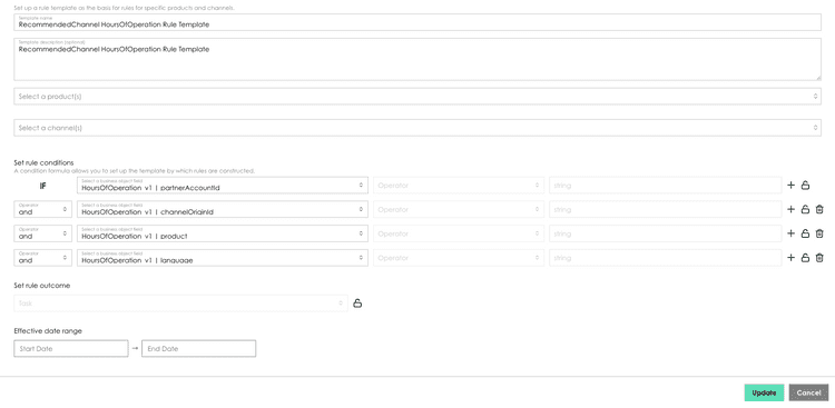 HoursOfOperationRuleTemplate Example
