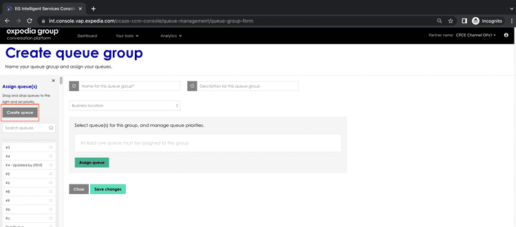 assign queue sidebar