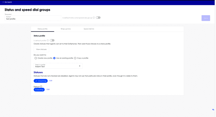 status profile